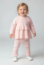 Load image into Gallery viewer, Beau Kid Girls Pink Two Piece Knit Set