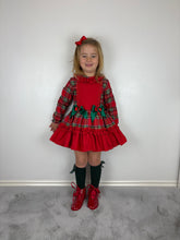 Load image into Gallery viewer, Ceyber Red Tartan Dress