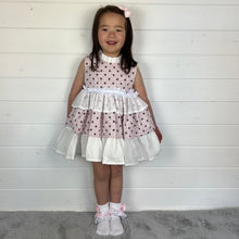 Load image into Gallery viewer, Ceyber Girls Pink Polka Puffball Style Dress
