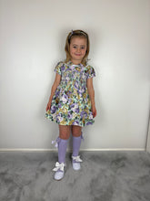 Load image into Gallery viewer, Mabini Girls Lilac Floral Smock