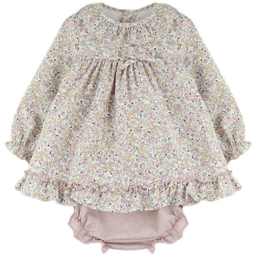 Baby Ferr Baby Girls Pink Floral Dress
