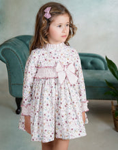Load image into Gallery viewer, Dbb Collection Older Girls Pink Floral Dress PRE ORDER