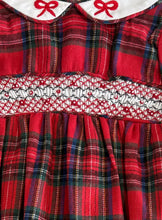 Load image into Gallery viewer, Beau Kid Baby Girls Red Tartan Romper