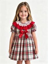 Load image into Gallery viewer, Ceyber Older Girls Red &amp; Green Tartan Dress