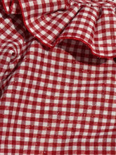 Load image into Gallery viewer, Ceyber Baby Girls Red Glitter Gingham Romper
