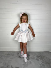 Load image into Gallery viewer, Ceyber Girls Pink Waffle Double Bow Dress