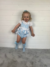 Load image into Gallery viewer, Ceyber Baby Girls Blue Bunny Romper