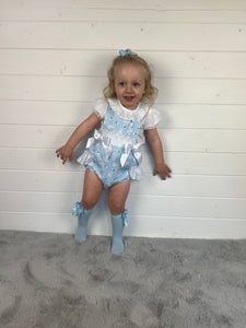 Ceyber Baby Girls Blue Bunny Romper