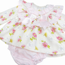 Load image into Gallery viewer, Wee Me Baby Girls Pink and Cream Frill Jam Set