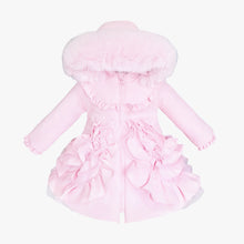 Load image into Gallery viewer, Wee Me Pink Ruffle Coat