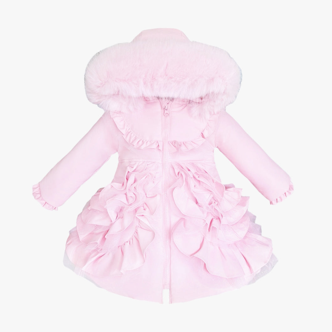 Wee Me Pink Ruffle Coat