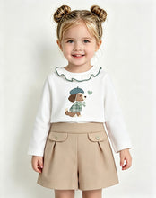 Load image into Gallery viewer, Mayoral Girls Beige Twill Puppy Short Set