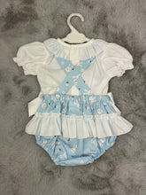 Load image into Gallery viewer, Ceyber Baby Girls Blue Bunny Romper