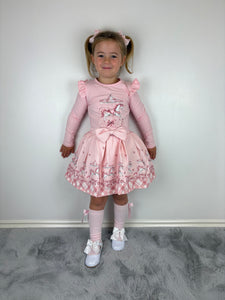 Giorgio Bambini Pink Carousel Skirt Set