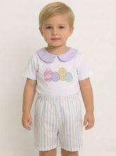 Load image into Gallery viewer, Easter Boys Pastel Stripe Short Set