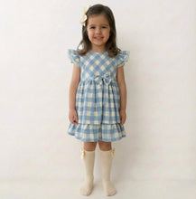 Load image into Gallery viewer, Baby Ferr Older Girls Check Dress