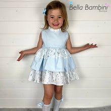 Load image into Gallery viewer, Ceyber Girls Boat Waffle Material Puffball Style Dress