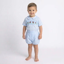 Load image into Gallery viewer, Beau Kid Unisex Bunny Smocked Short Set