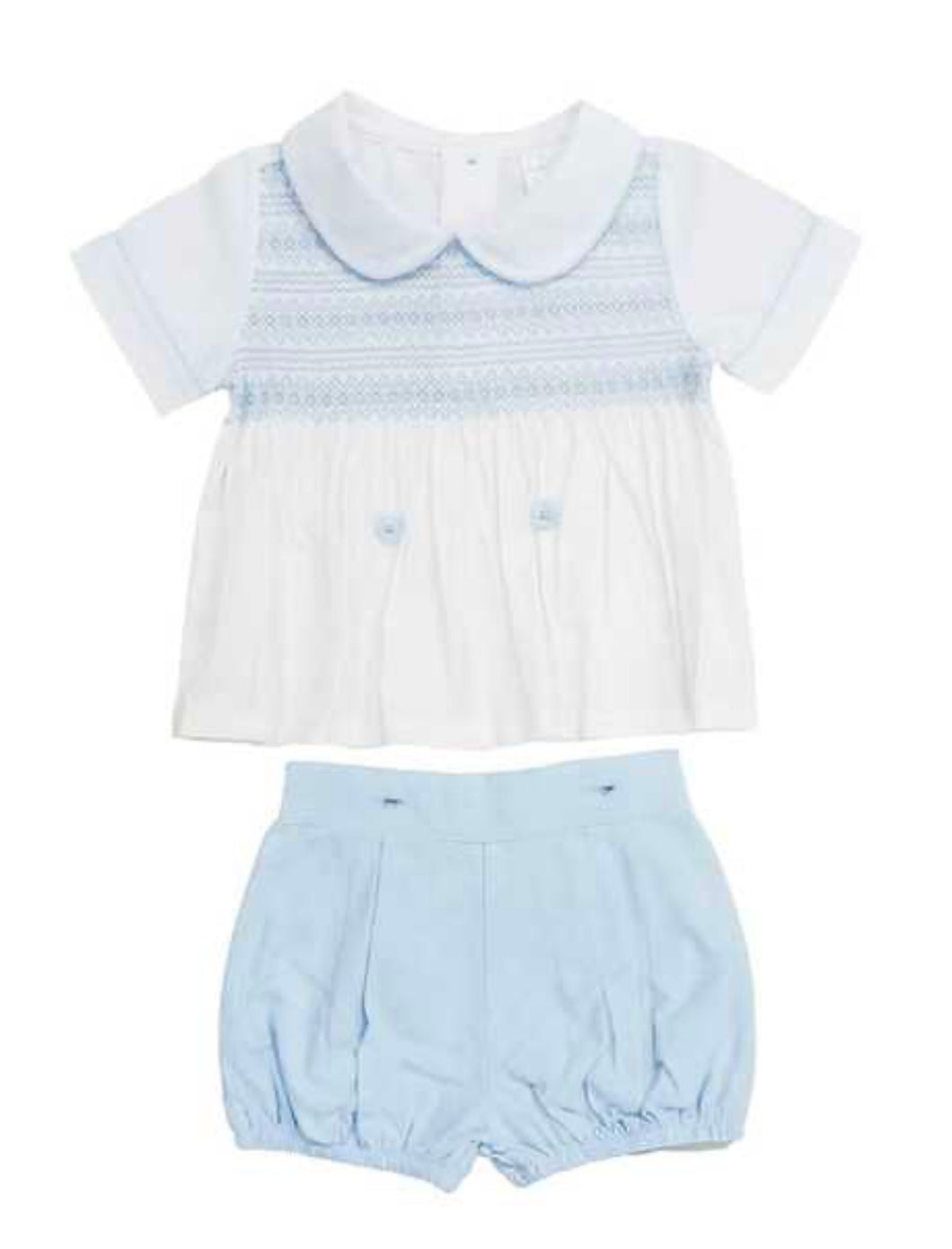 Mabini Boys Blue Smock Set