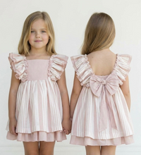 Load image into Gallery viewer, Dbb Collection Older Girls Blush Stripe Dress