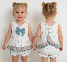Load image into Gallery viewer, Calamaro Baby Girls Boat Jam Set