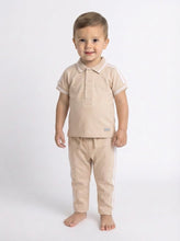 Load image into Gallery viewer, Mintini Boys Beige Polo Set