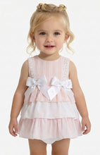 Load image into Gallery viewer, Ceyber Baby Girls Pink Stripe Puffball Style Dress
