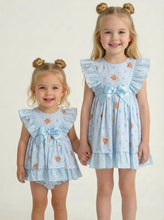 Load image into Gallery viewer, Ceyber Girls Blue Party Bear Dress