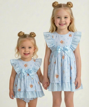 Load image into Gallery viewer, Ceyber Girls Blue Party Bear Dress