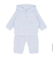 Load image into Gallery viewer, Blues Baby Boys Blue Hooded Jog Set