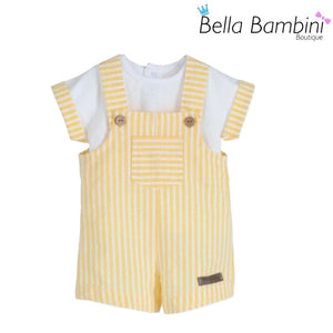 Calamaro Baby Boys Lemon Stripe Set