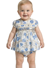 Load image into Gallery viewer, Mabini Girls Blue Floral Smock