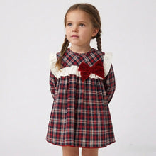 Load image into Gallery viewer, Calamaro Older Girls Navy and and Red Dress Monzon Collection