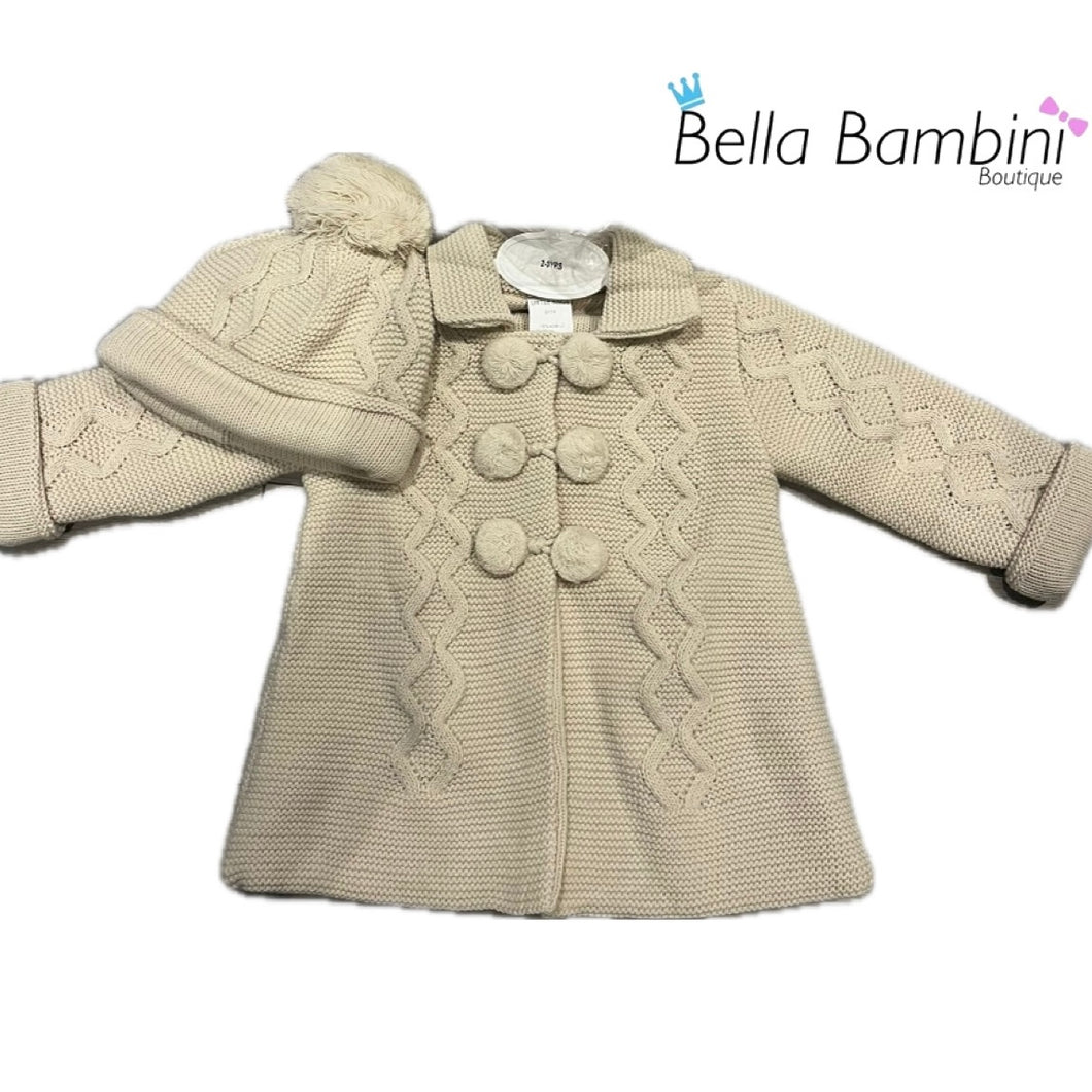 Tan Pram Jacket & Hat