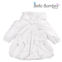 Load image into Gallery viewer, Mintini Girls White Double Bow Summer Jacket