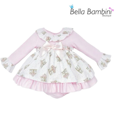 Wee Me Baby Girls Carousel Print Dress