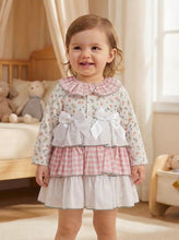 Load image into Gallery viewer, Ceyber Girls Peach Gingham Summer Coat