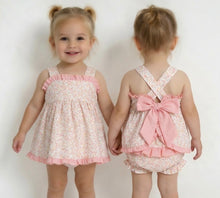 Load image into Gallery viewer, Calamaro Girls Ditsy Dress Set