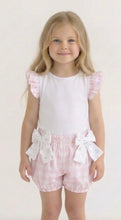 Load image into Gallery viewer, Meia Pata Pink Check Bubble Shorts and Top