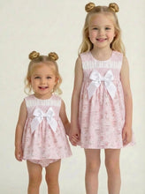 Load image into Gallery viewer, Ceyber Girls Pink Carousel Smock Dress