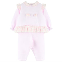Load image into Gallery viewer, Dulce De Fresa Baby Girls Pink Check Pocket Lounge Set