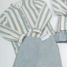 Load image into Gallery viewer, Ceyber Baby Boys Grey Stripe Short Set