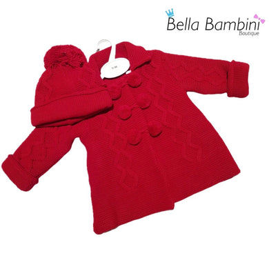 Red Pram Jacket & Hat