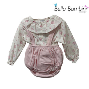 Babidu Baby Girls Floral H Bar Jam Set