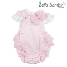 Load image into Gallery viewer, Mintini Baby Girls Pink Romper Set