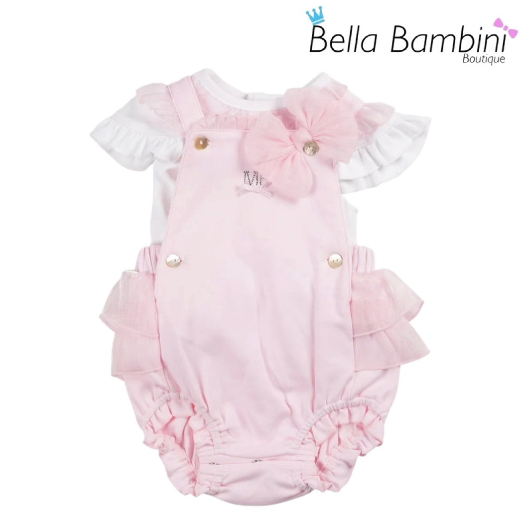 Mintini Baby Girls Pink Romper Set