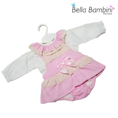 Baby Girls Pink Romper Set