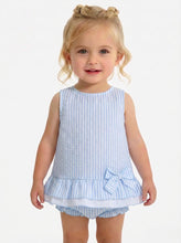 Load image into Gallery viewer, Rapife Baby Girls Blue Stripe Jam Set