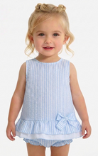 Load image into Gallery viewer, Rapife Baby Girls Blue Stripe Jam Set