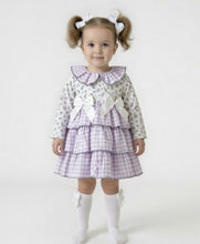 Load image into Gallery viewer, Ceyber Girls Lilac Gingham Summer Coat